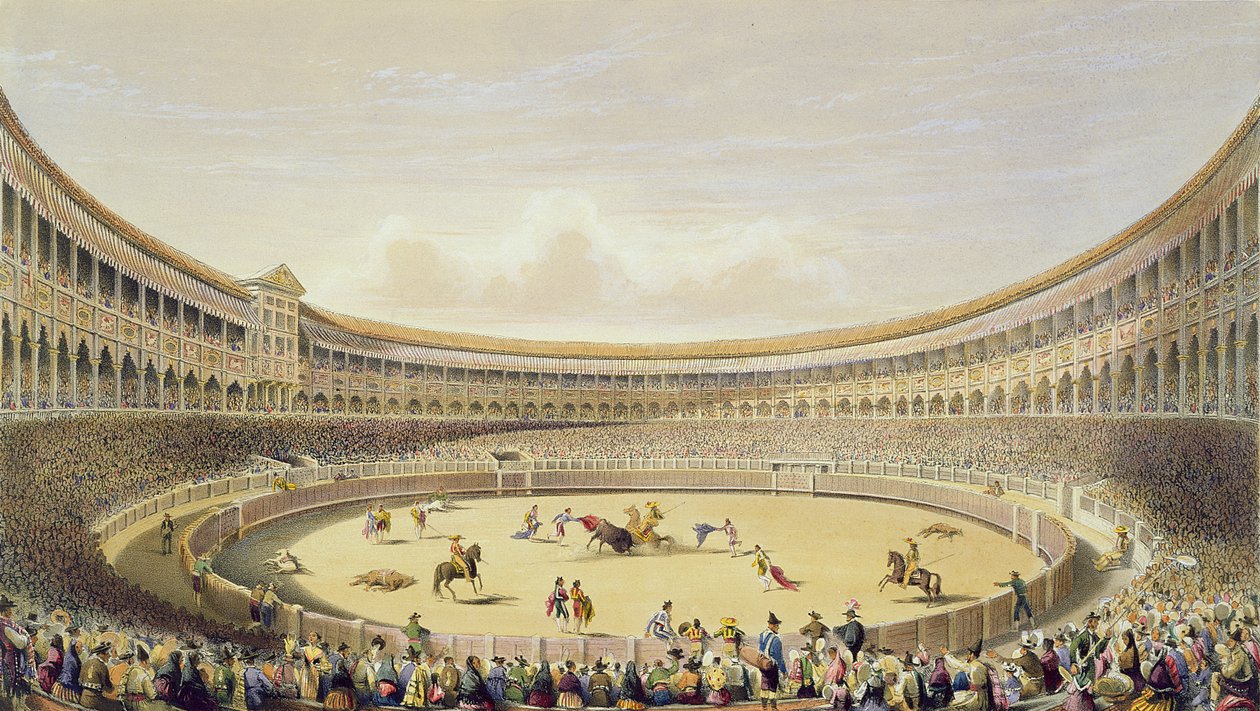 Plac Toros w Madrycie, 1865 r. autorstwa William Henry Lake Price