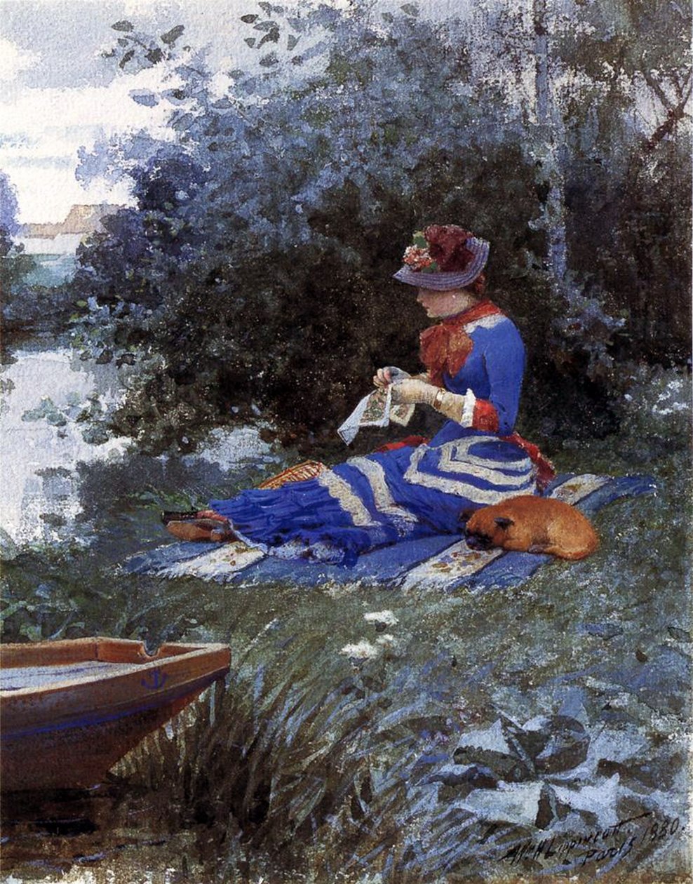 Spokojne popołudnie, 1880 autorstwa William Henry Lippincott