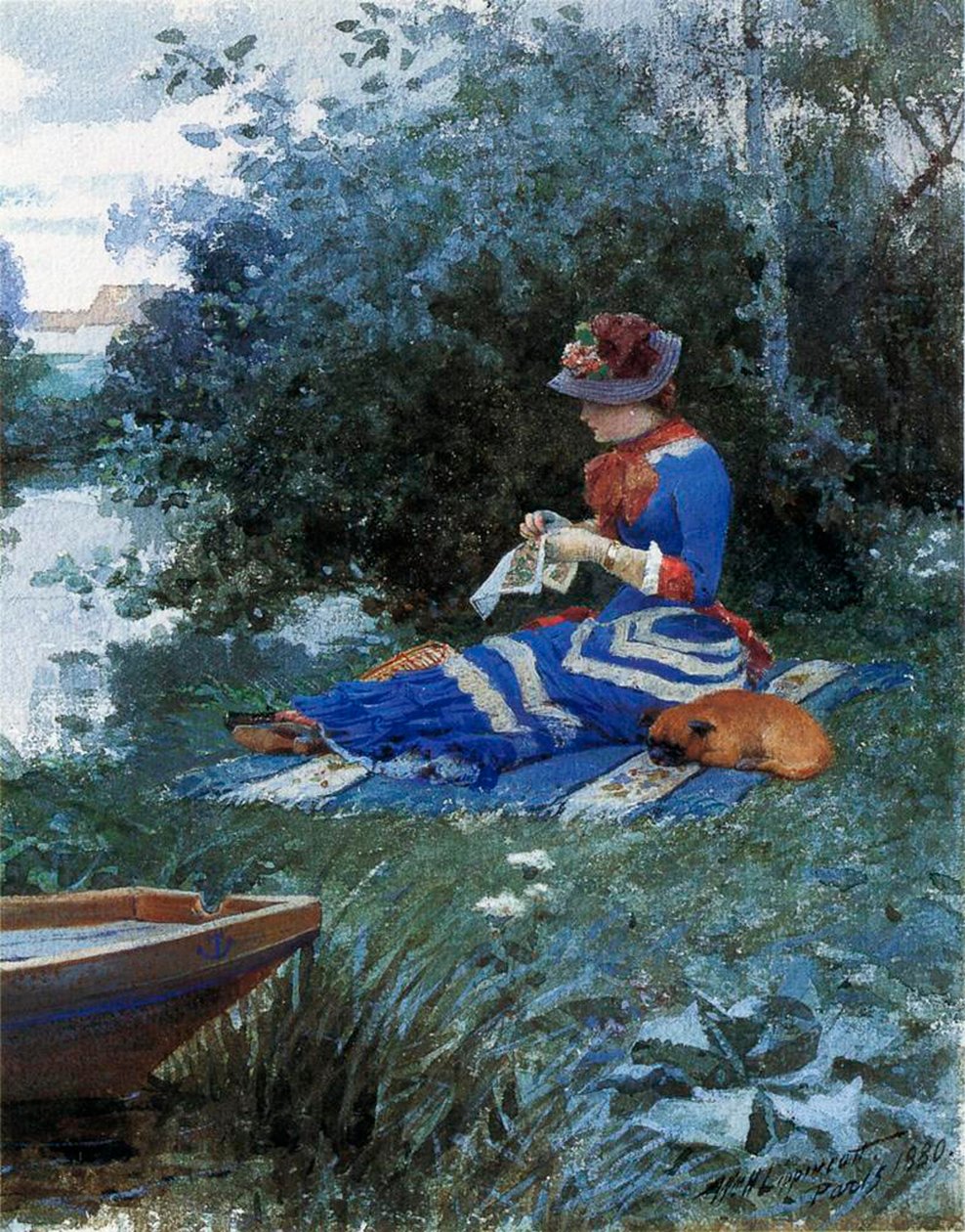 Spokojne popołudnie, 1880 autorstwa William Henry Lippincott
