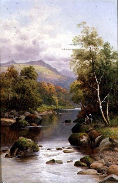 Wieczór na Glaslyn, Północna Walia autorstwa William Henry Mander