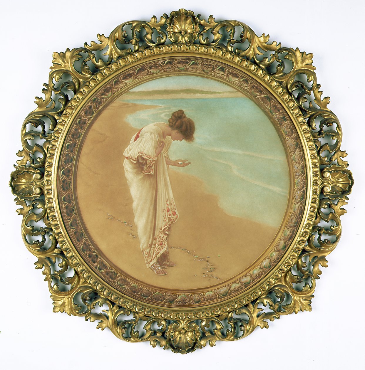 Morze ma swoje perły (mezzotinta) autorstwa William Henry Margetson