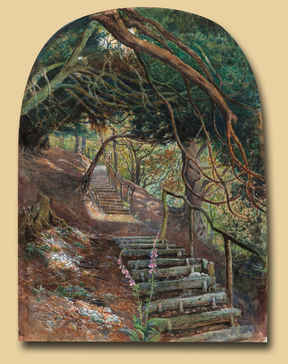 Kroki w ogrodzie autorstwa William Henry Millais