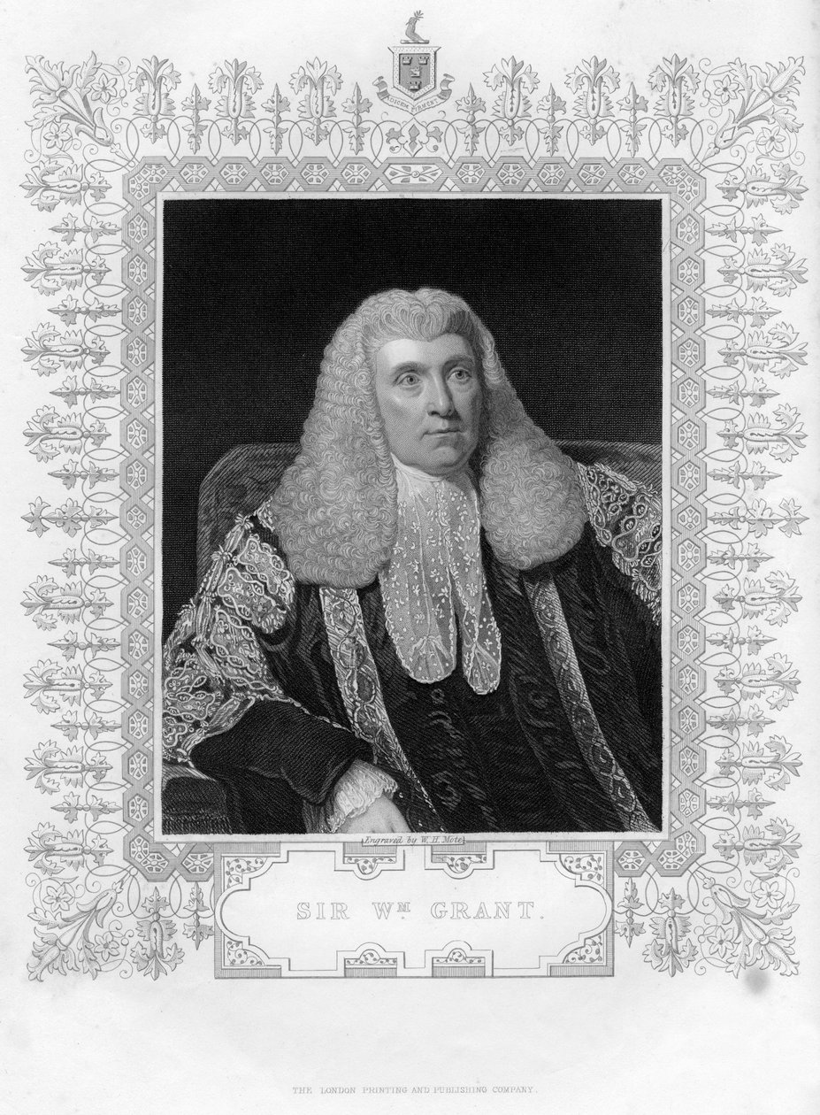 Sir William Grant 1752-1832, szkocki prawnik i polityk, XIX wiek. autorstwa William Henry Mote