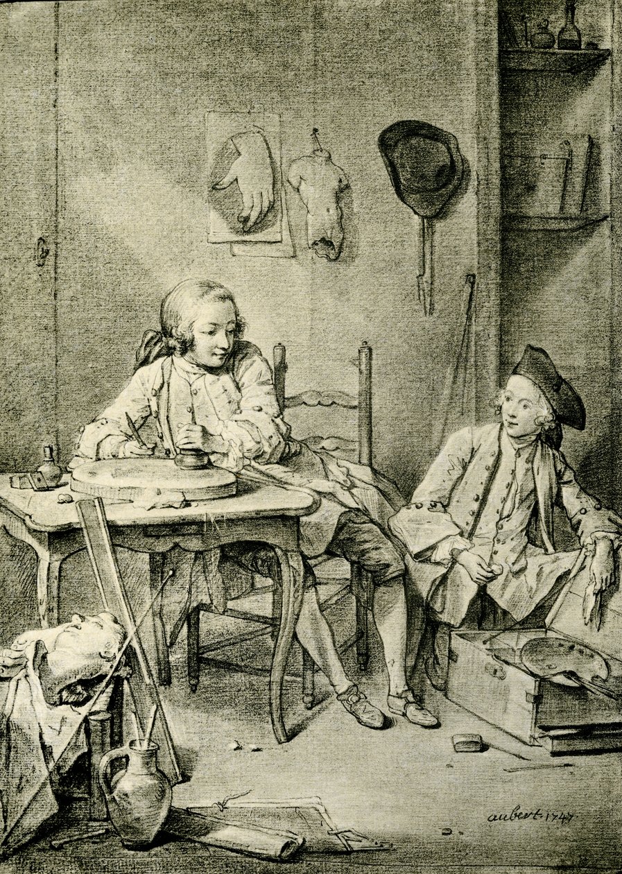 Dwóch chłopców-malarzy autorstwa William Henry Pike