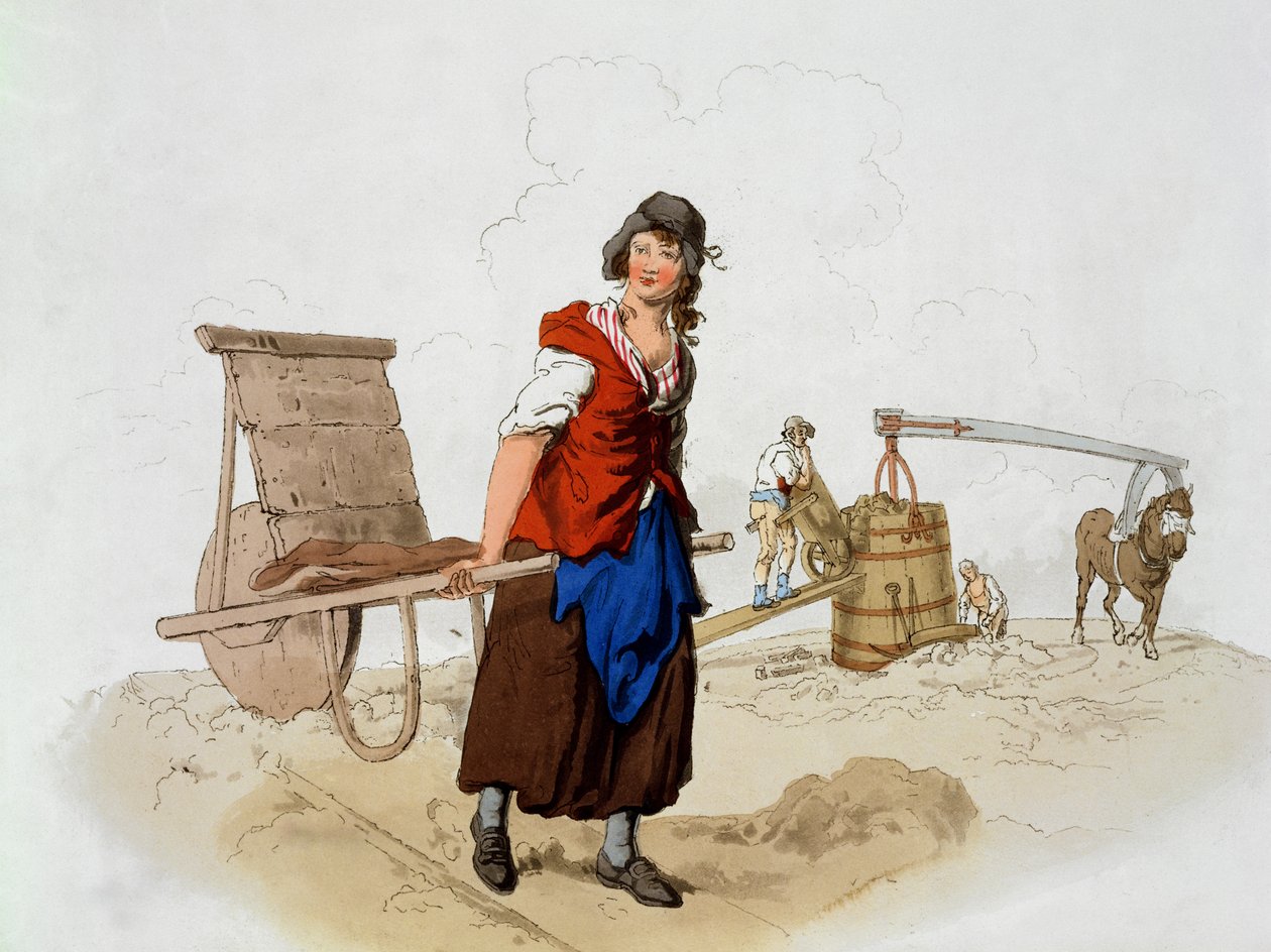 Ceglarz, z „Kostium Wielkiej Brytanii”, wyd. William Miller, 1805 autorstwa William Henry Pyne