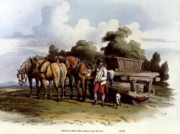 Grass Roller, z „Kostium Wielkiej Brytanii”, wyd. William Miller autorstwa William Henry Pyne
