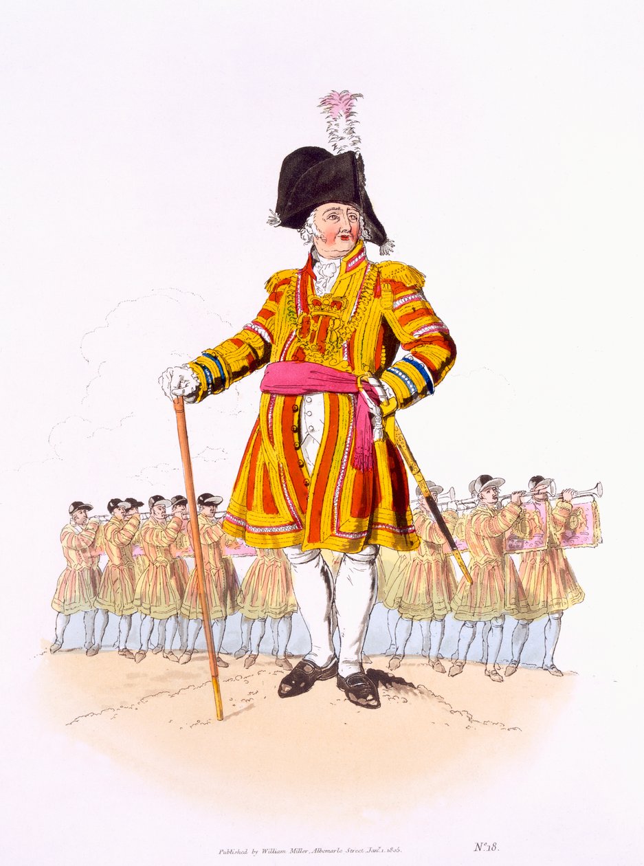 Lord Mayor, z „Kostium Wielkiej Brytanii”, opublikowanego przez Williama Millera, 1805 autorstwa William Henry Pyne