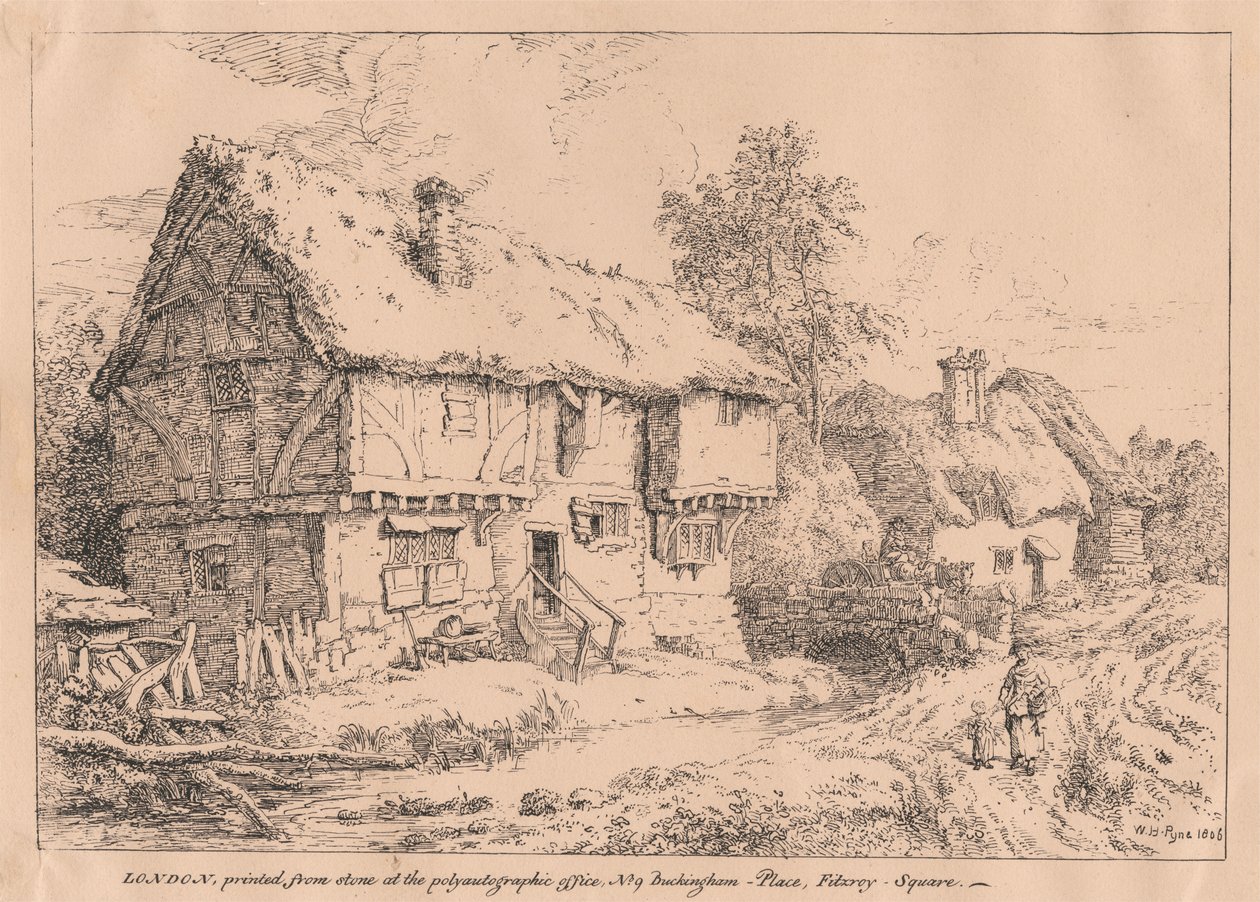 Stare Chaty autorstwa William Henry Pyne