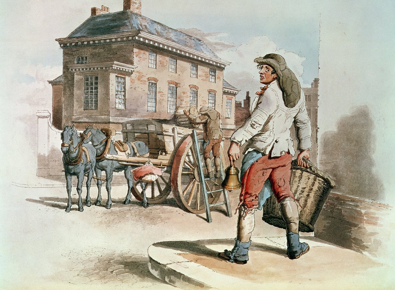 Kolekcjoner odrzuceń, z „Kostiumy Wielkiej Brytanii”, opublikowane przez Williama Millera, 1805 autorstwa William Henry Pyne