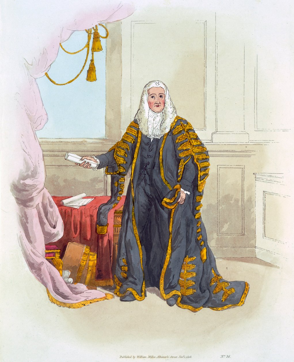 Przewodniczący Izby Gmin, z „Kostium Wielkiej Brytanii”, opublikowanego przez Williama Millera, 1805 autorstwa William Henry Pyne