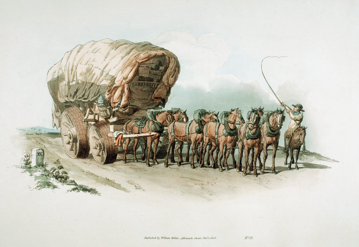 Wagon sceniczny, 1805 autorstwa William Henry Pyne