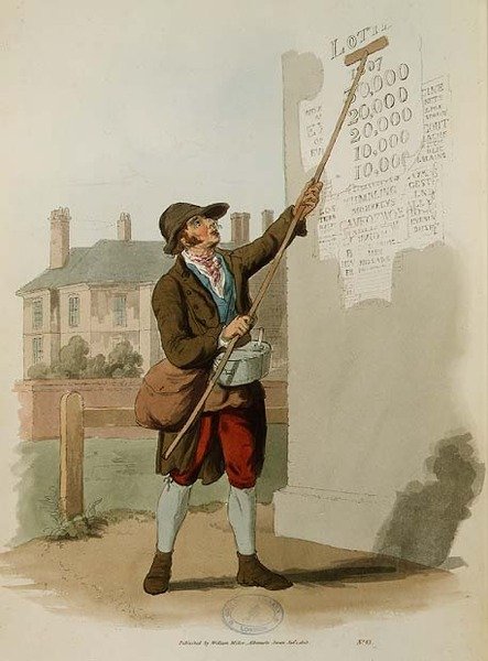 Naklejka Bill z „Kostium Wielkiej Brytanii” (druk) autorstwa William Henry Pyne