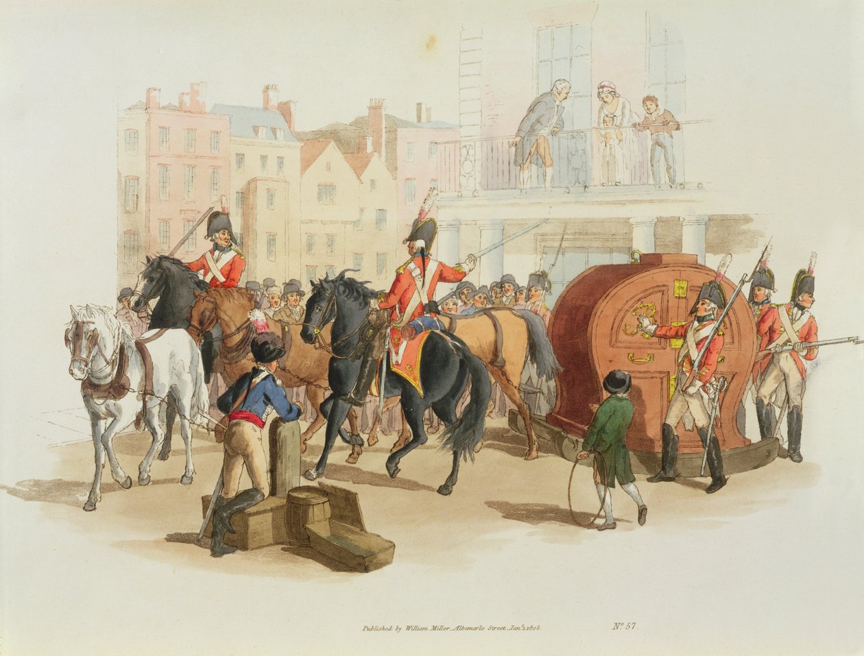 Grawerowane przez artystę Koło Loterii, 1805 (akwatinta) autorstwa William Henry Pyne