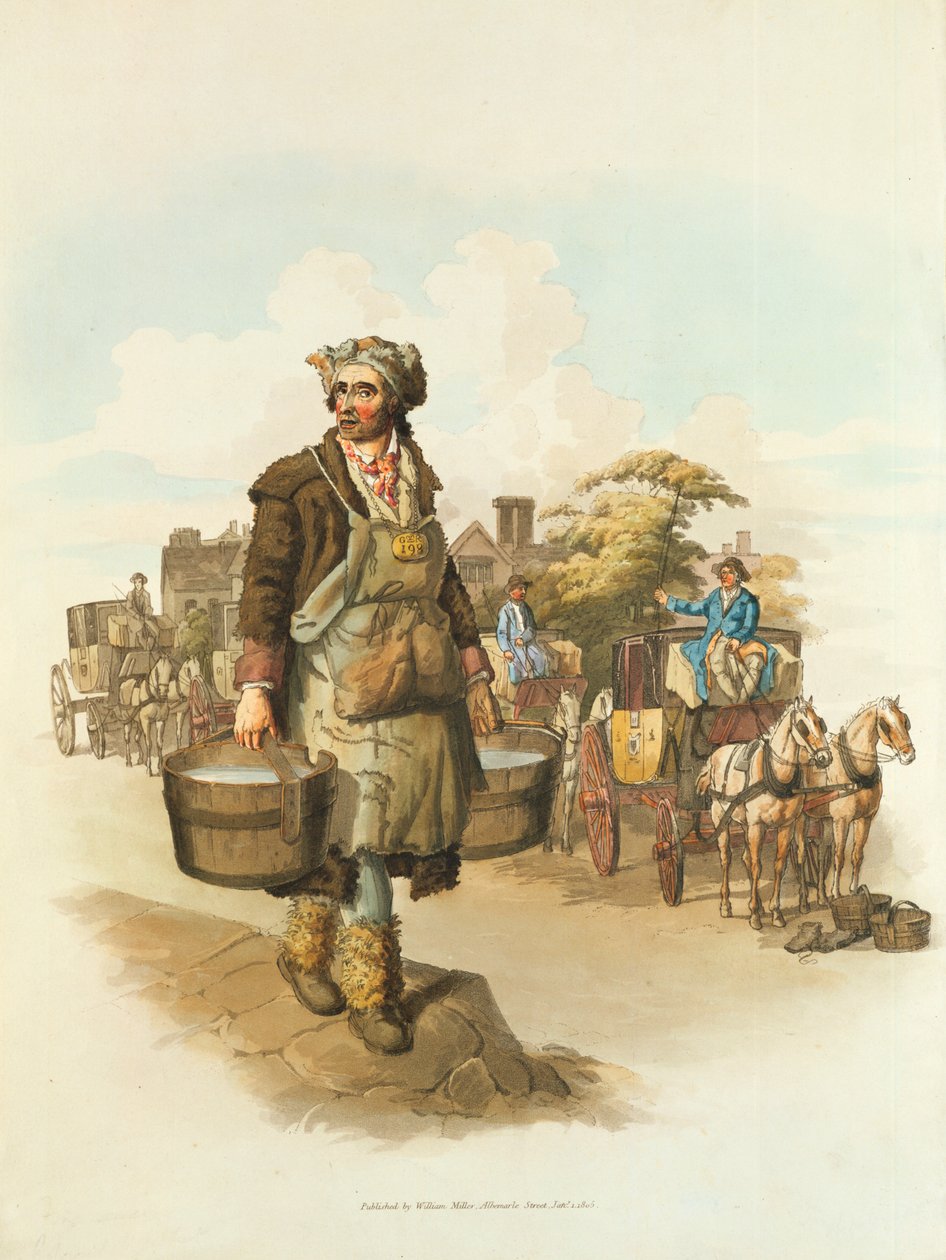 Wózek wodny, 1808 autorstwa William Henry Pyne