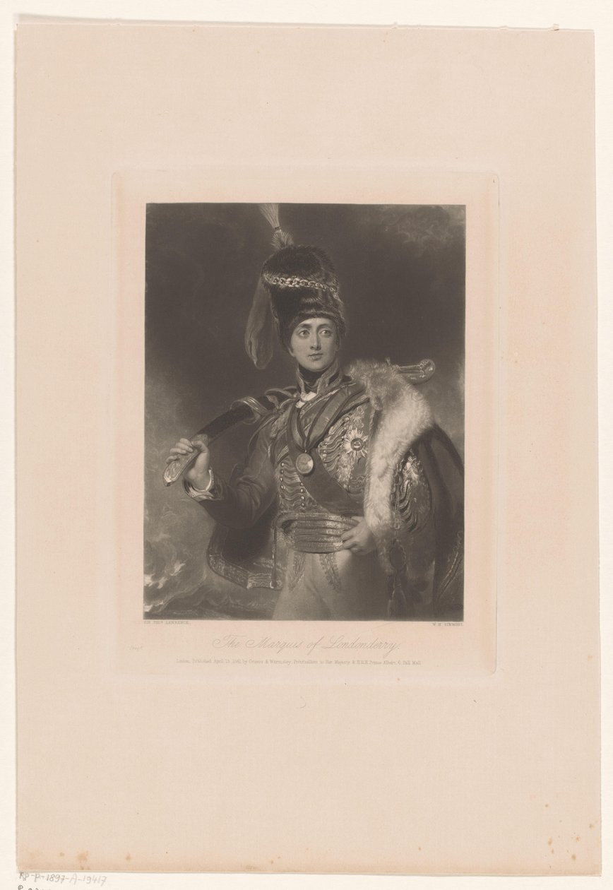 Portret van Charlesa Williama Vane