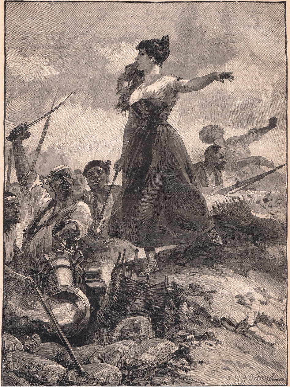 Bohaterstwo Dziewicy Sragossa AD 1808 autorstwa William Heysham Overend