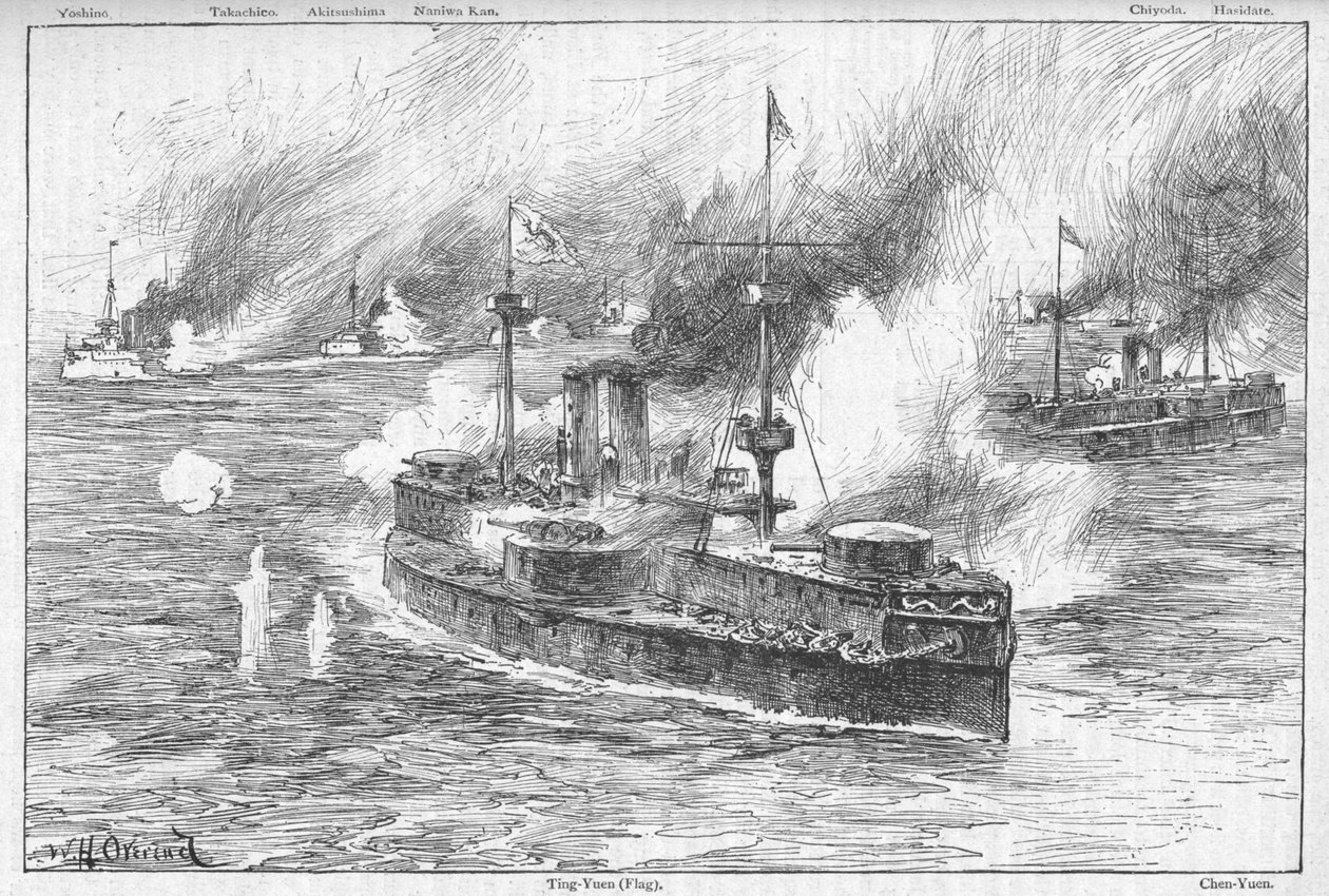 Bitwa pod Yalu, 1895, 1902 autorstwa William Heysham Overend