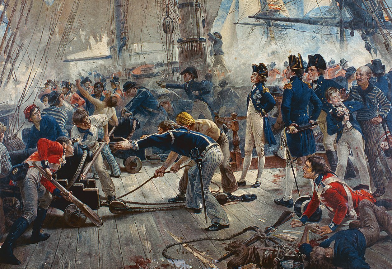 Bohater Trafalgaru autorstwa William Heysham Overend