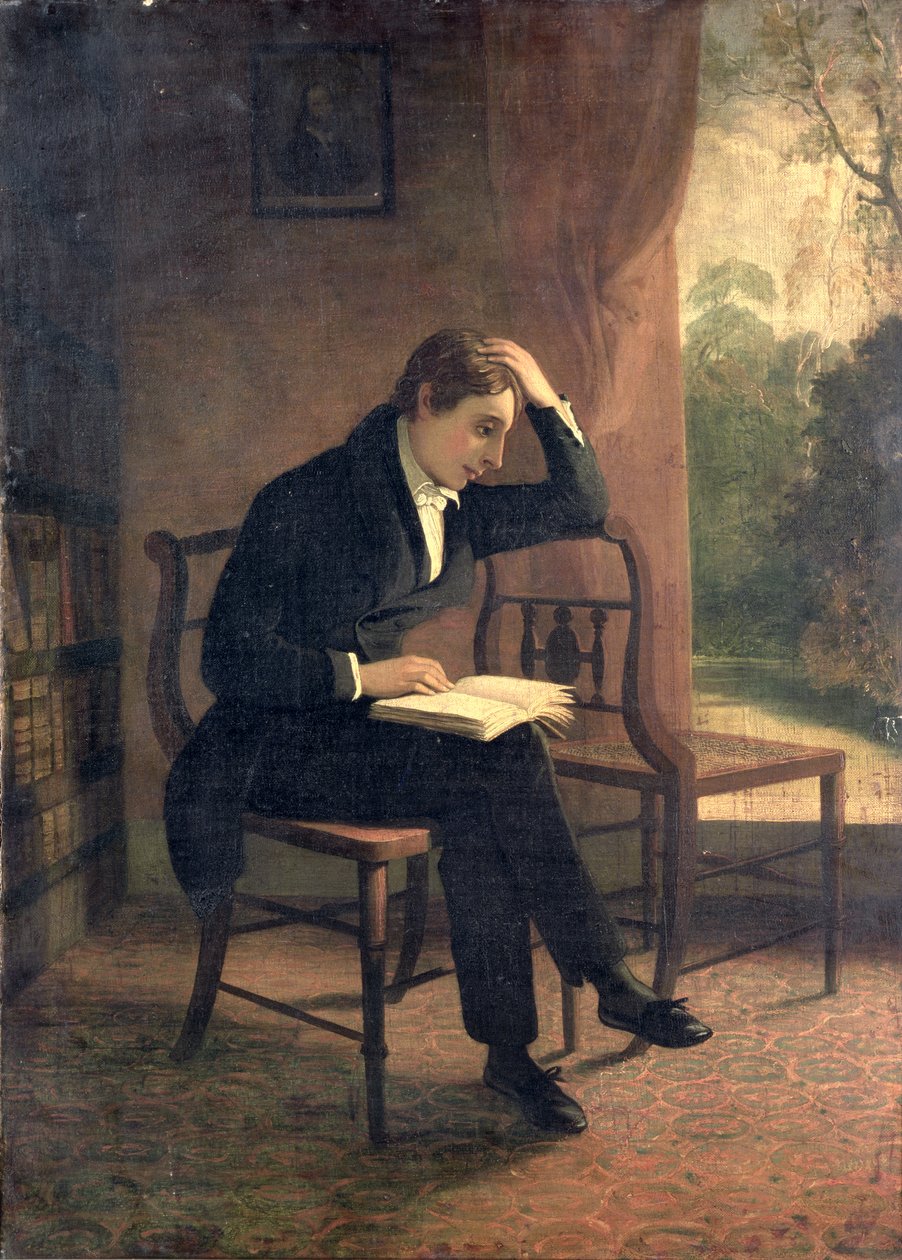 Portret Johna Keatsa (po Josephie Severn) autorstwa William Hilton