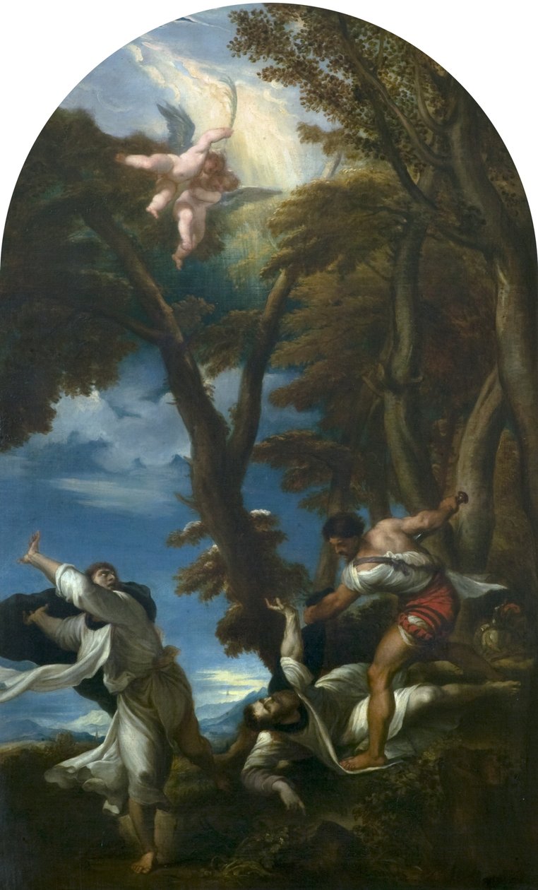 Śmierć św. Piotra Męczennika według Tycjana, ok. 1826 r. autorstwa William Hilton