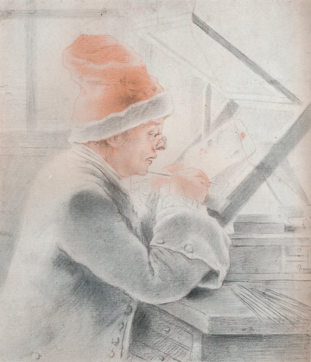 Christian Frederick Zincke, 1752 r. autorstwa William Hoare