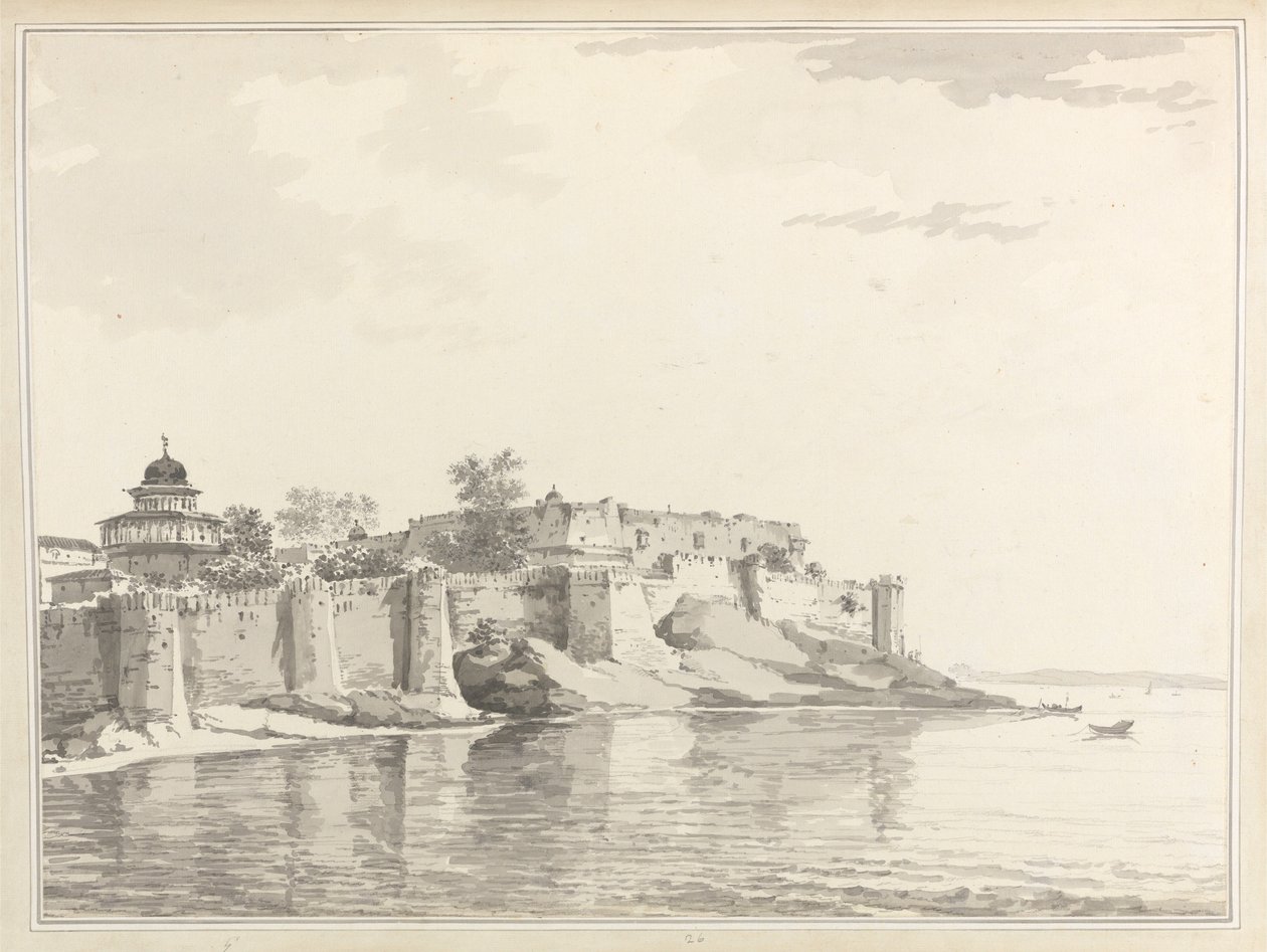Widok fortu w Allahabadzie autorstwa William Hodges