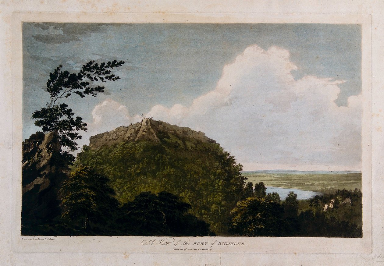 Widok na fort Bidjegur autorstwa William Hodges