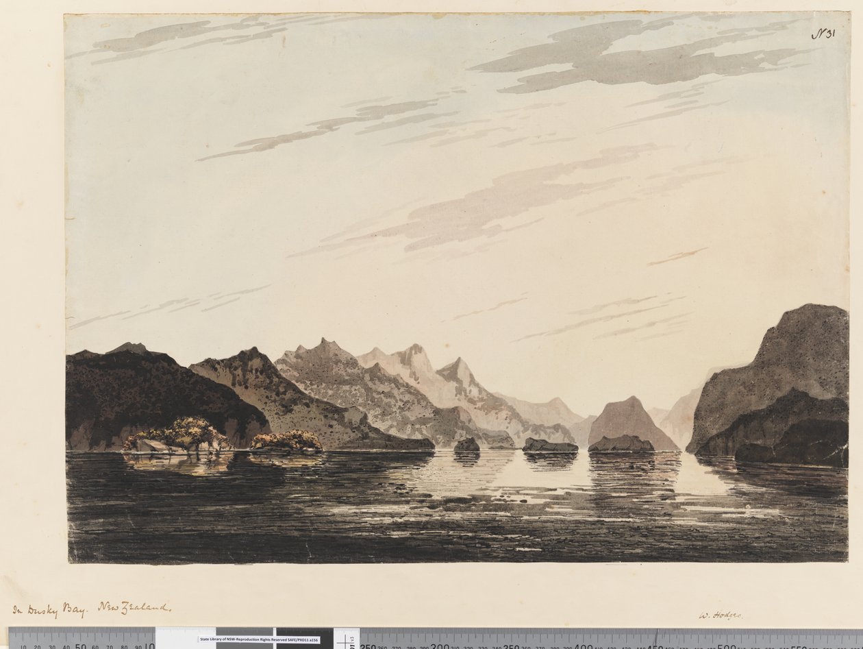 Strona 31 W Dusky Bay, Nowa Zelandia autorstwa William Hodges