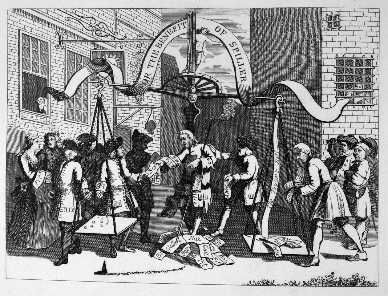 (Bilet) na korzyść (Jamesa) Spillera (gracza) autorstwa William Hogarth