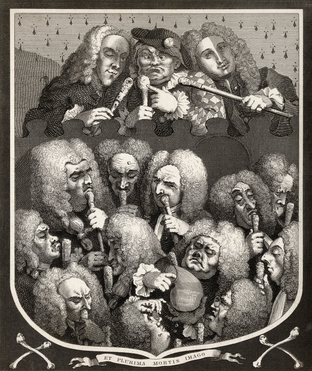 A Consultation of Physicians lub The Company of Undertakers, z „Prac Williama Hogartha”, opublikowanej w 1833 r. (lito) autorstwa William Hogarth