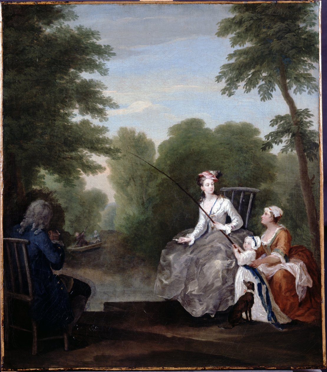 Towarzystwo wędkarskie autorstwa William Hogarth