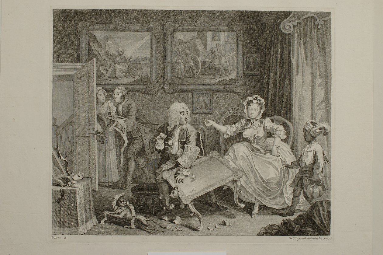 Kariera prostytutki: tablica 2 autorstwa William Hogarth
