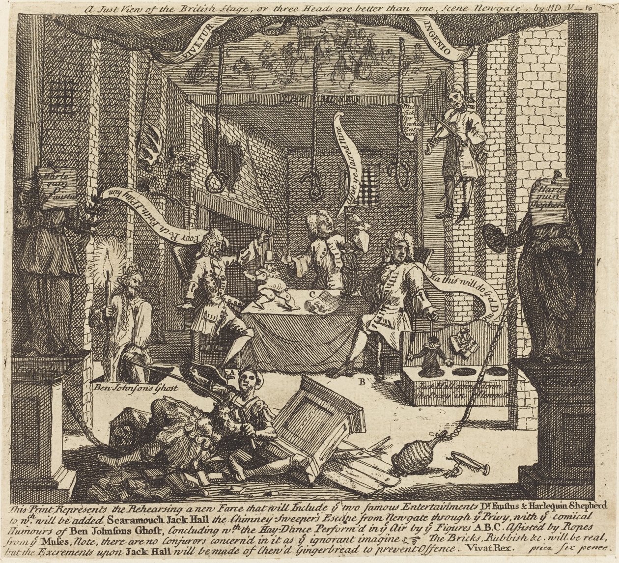 Sprawiedliwy widok na brytyjską scenę autorstwa William Hogarth