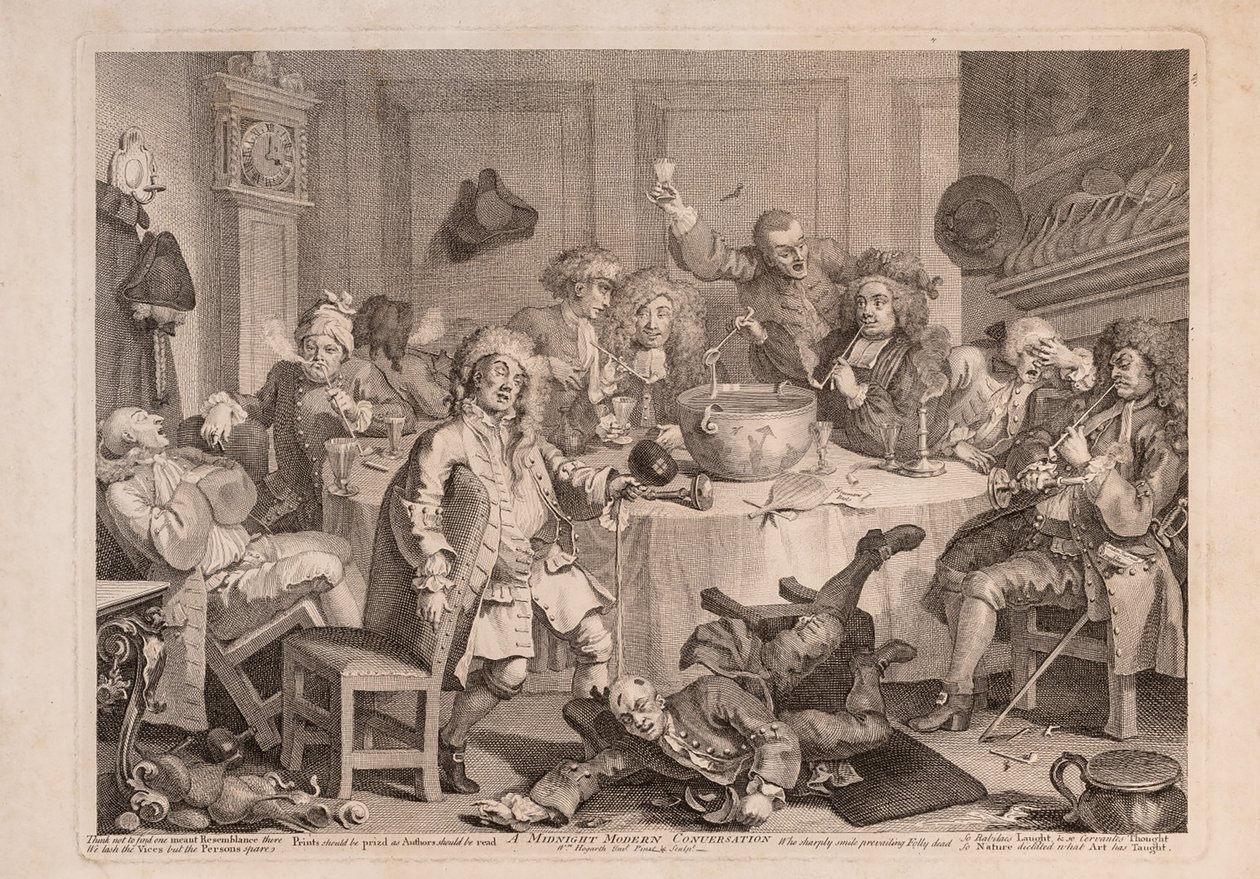 Północna rozmowa w stylu modernistycznym autorstwa William Hogarth