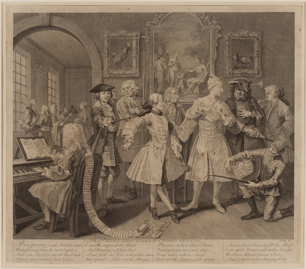 Postęp prowizji, płyta 2 autorstwa William Hogarth