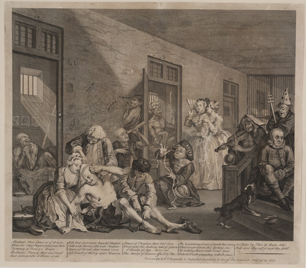 Postęp prowizji, płyta 8 autorstwa William Hogarth