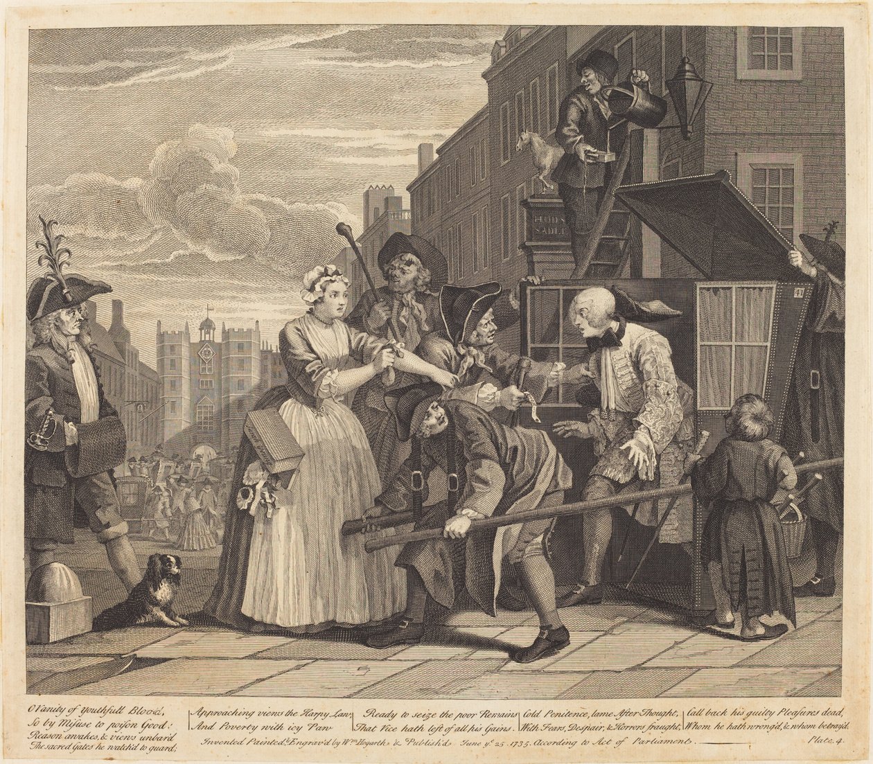 Postęp prowizji: pl.4 autorstwa William Hogarth