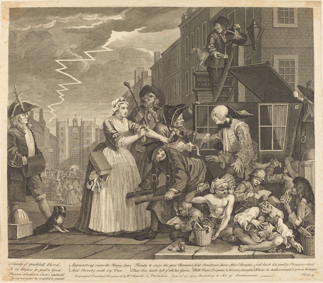 Postęp prowizji: pl.4 autorstwa William Hogarth