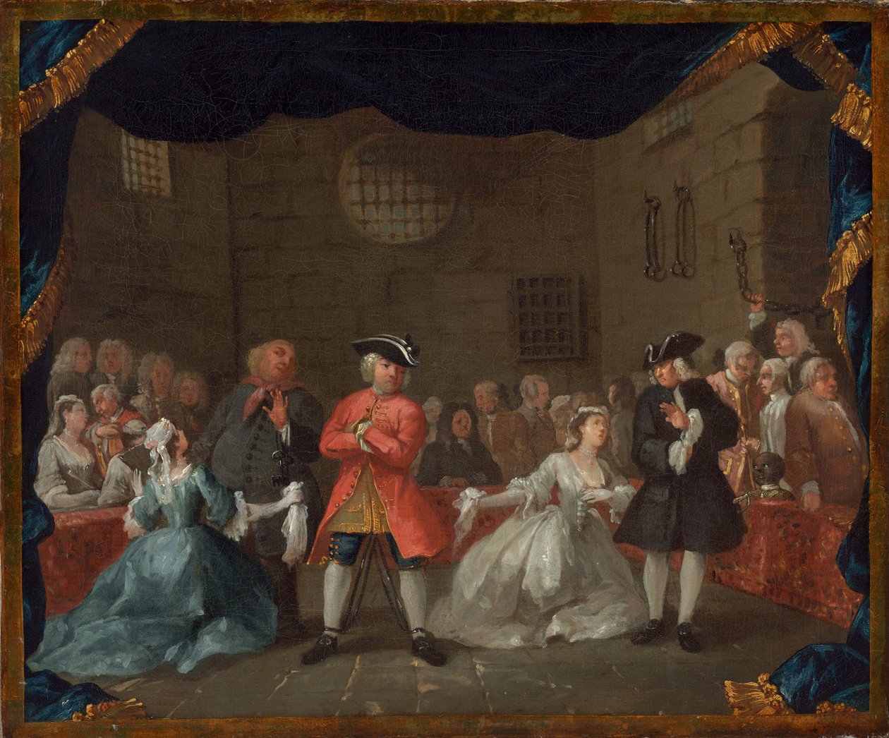 Scena z opery żebraka autorstwa William Hogarth