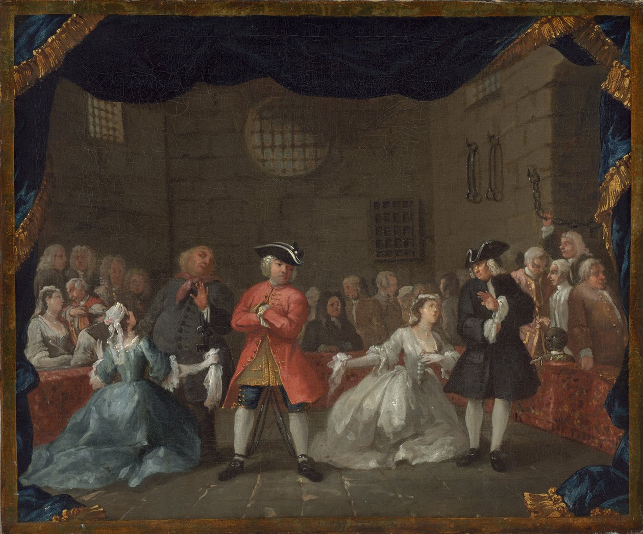 Scena z opery żebraka autorstwa William Hogarth