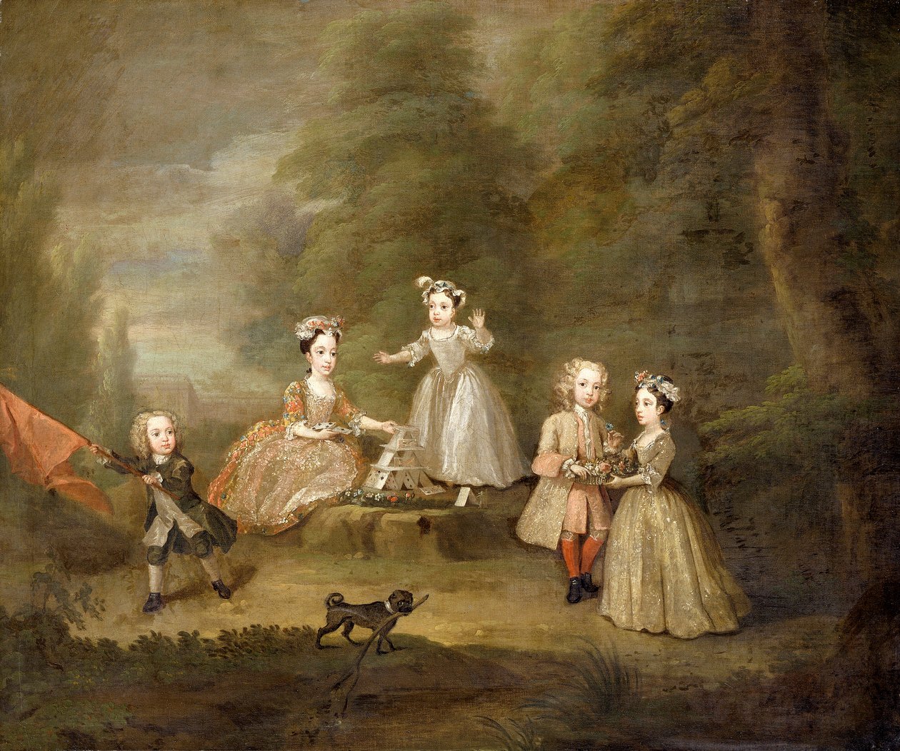 „Domek z kart”, 1730 autorstwa William Hogarth