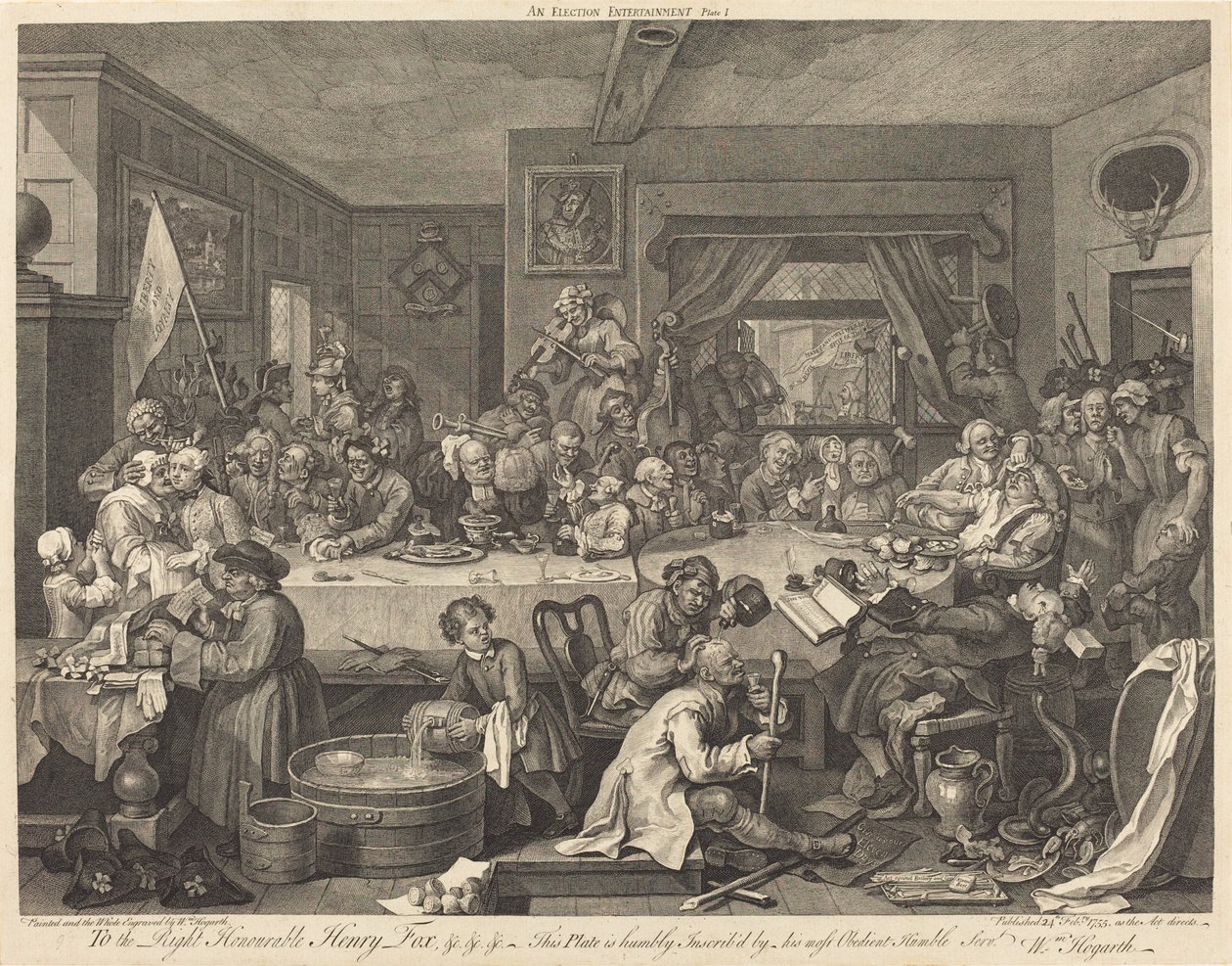 Rozrywka wyborcza autorstwa William Hogarth