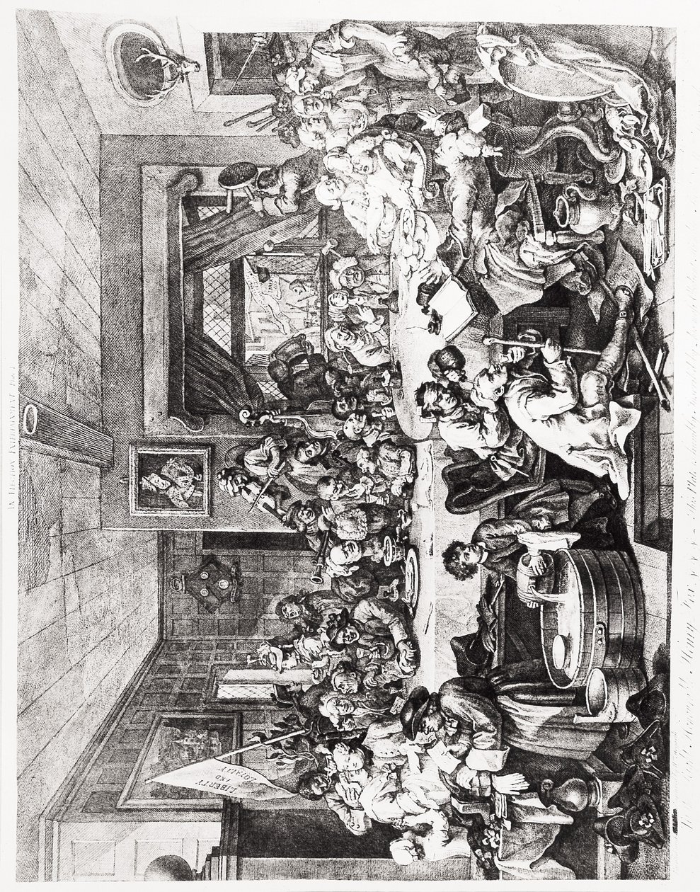 Rozrywka wyborcza, płyta I, 24 lutego autorstwa William Hogarth