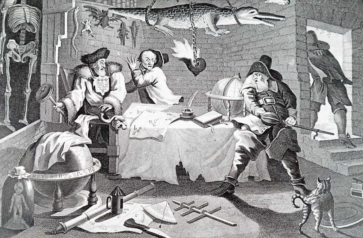 Okkulttinen skenenpoliisti autorstwa William Hogarth
