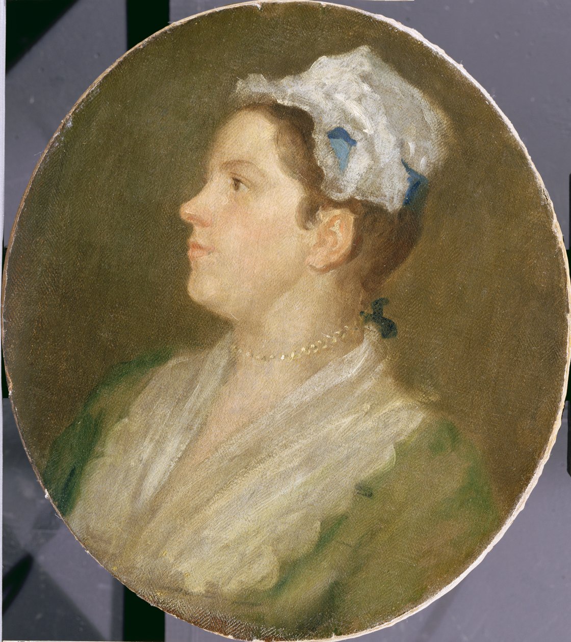 Anne Hogarth (1701-71), ok. 1740 (przed konserwacją) (patrz 174878) autorstwa William Hogarth