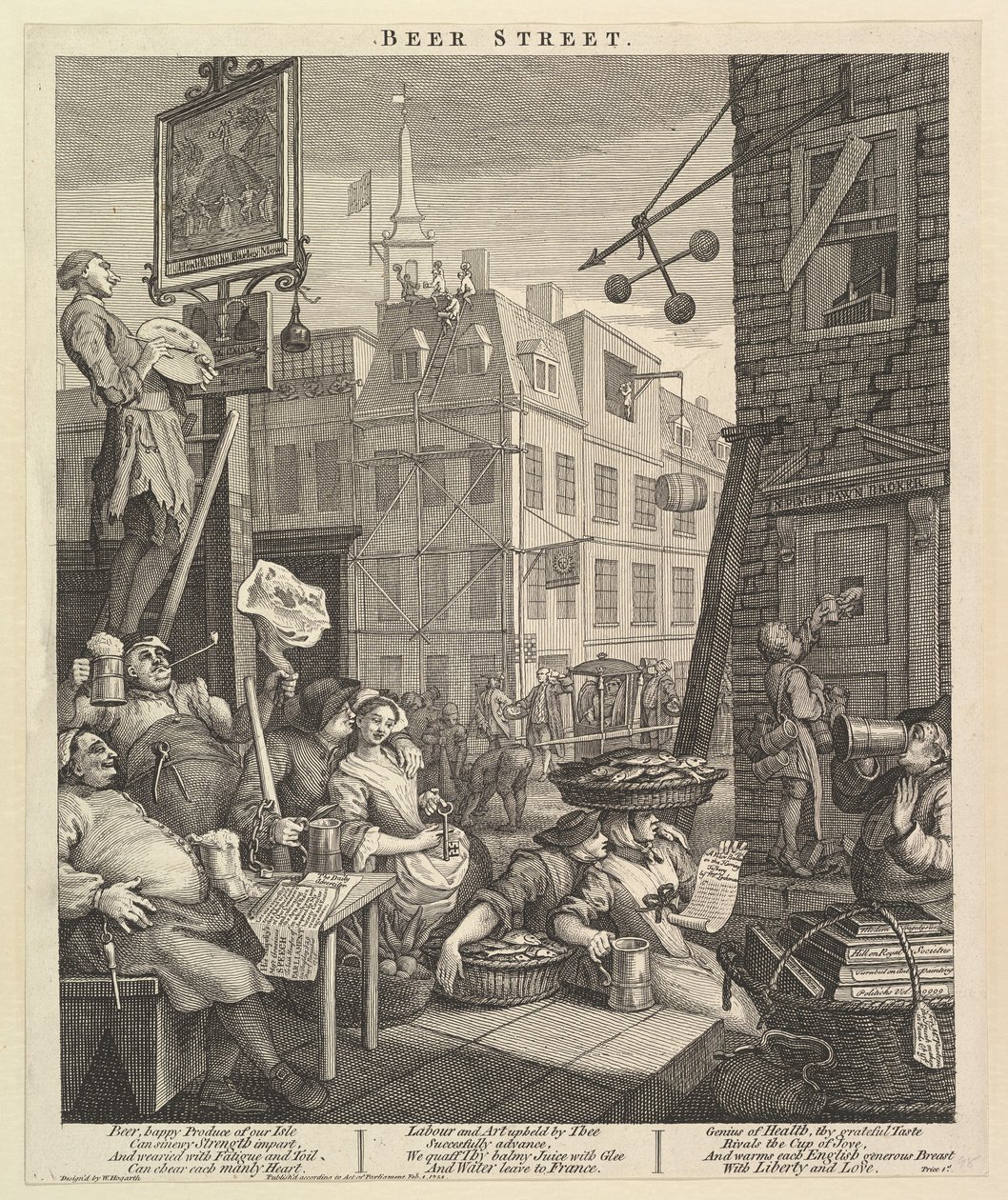 Ulica piwna autorstwa William Hogarth