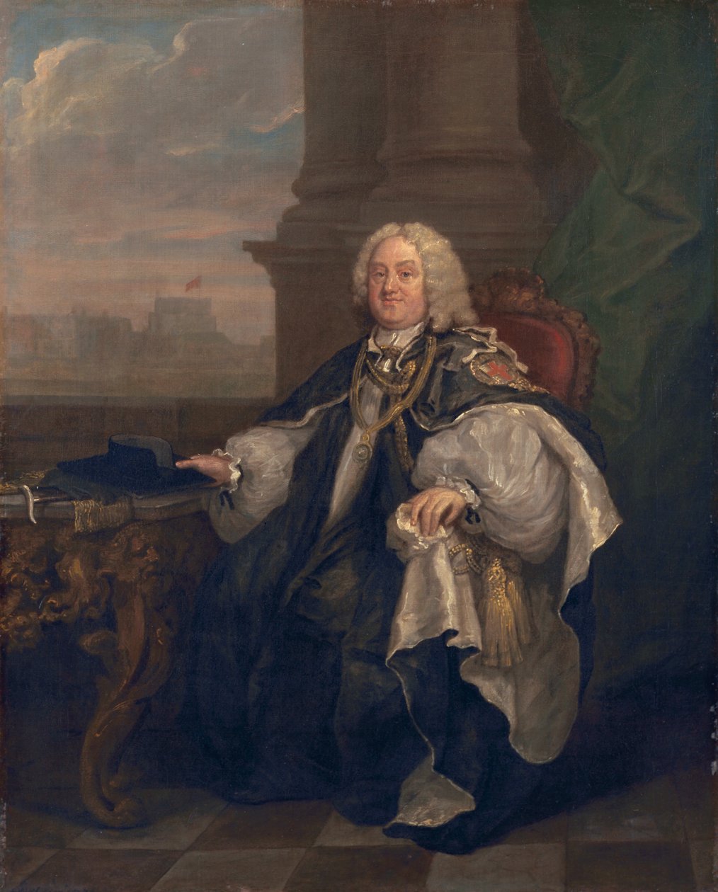 Benjamin Hoadly, biskup Winchester, 1742 autorstwa William Hogarth