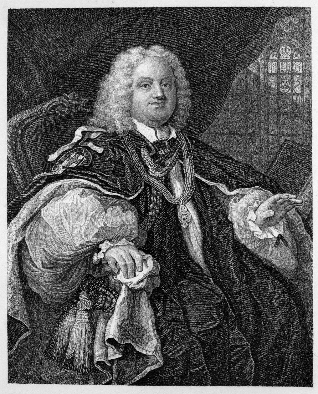 Biskup Hoadly autorstwa William Hogarth