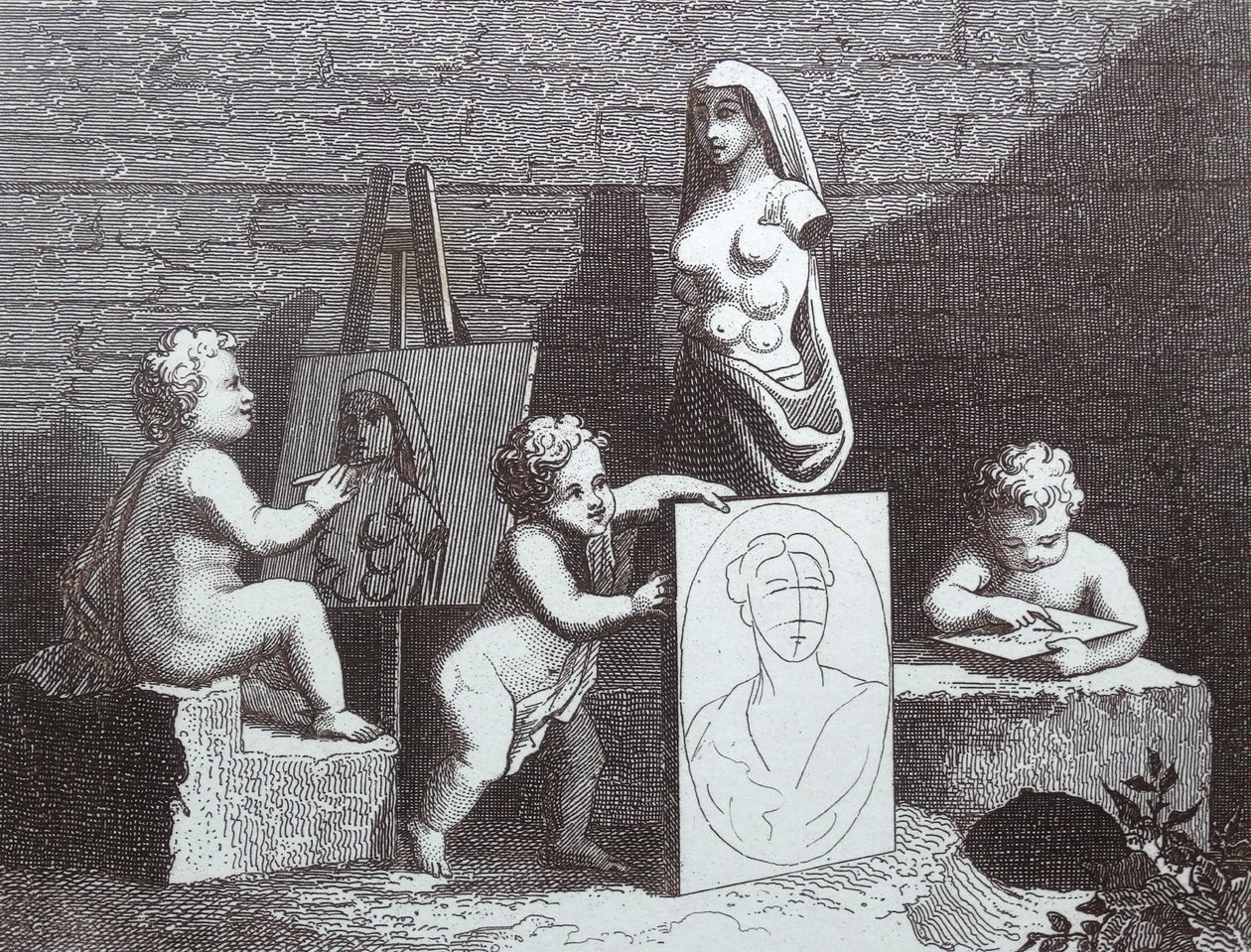 Chłopcy podglądający przyrodę autorstwa William Hogarth
