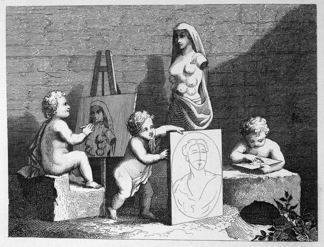 Chłopcy podglądający naturę autorstwa William Hogarth